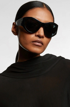 Saint Laurent “Soleil Muse” Curved Cat-Eye Sunglasses – Luxe Edition