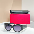 Saint Laurent “Soleil Muse” Curved Cat-Eye Sunglasses – Luxe Edition