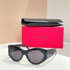 Saint Laurent “Soleil Muse” Curved Cat-Eye Sunglasses – Luxe Edition