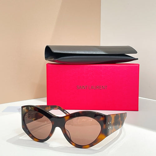 Saint Laurent “Soleil Muse” Curved Cat-Eye Sunglasses – Luxe Edition
