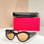 Saint Laurent “Soleil Muse” Curved Cat-Eye Sunglasses – Luxe Edition
