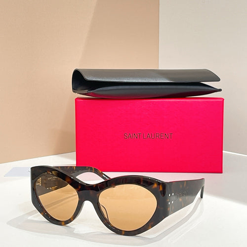 Saint Laurent “Soleil Muse” Curved Cat-Eye Sunglasses – Luxe Edition