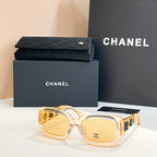 Chanel Rectangulaire ’23 Sunglasses – Quilted Gold Chain Edition