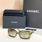 Chanel Rectangulaire ’23 Sunglasses – Quilted Gold Chain Edition