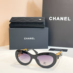 Chanel Oval Luxe ’23 Sunglasses – Chain-Link Elegance Collection