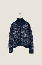 Dior Toile de Jouy Knit Zip Cardigan