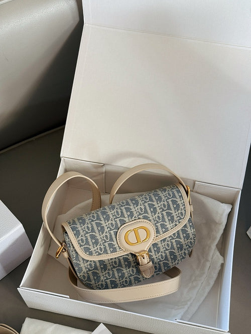 Dior Bobby East-West Bag in Blue Dior Oblique Jacquard
