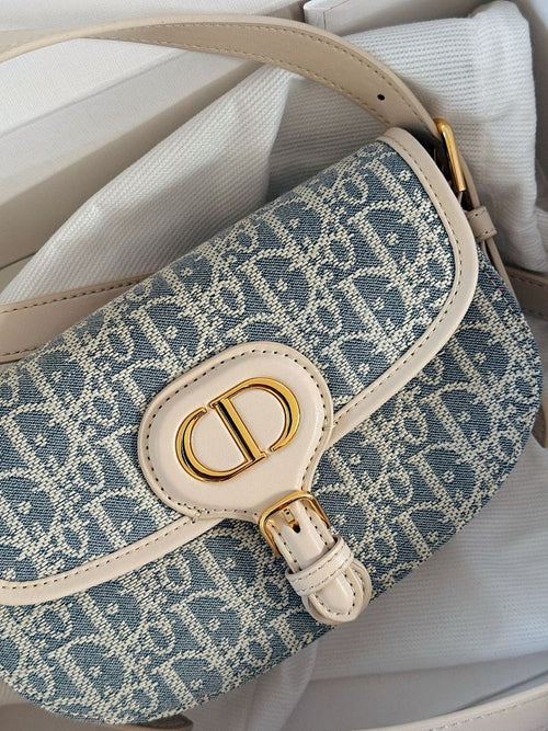 Dior Bobby East-West Bag in Blue Dior Oblique Jacquard