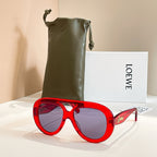 Loewe Curved-Frame Statement Sunglasses
