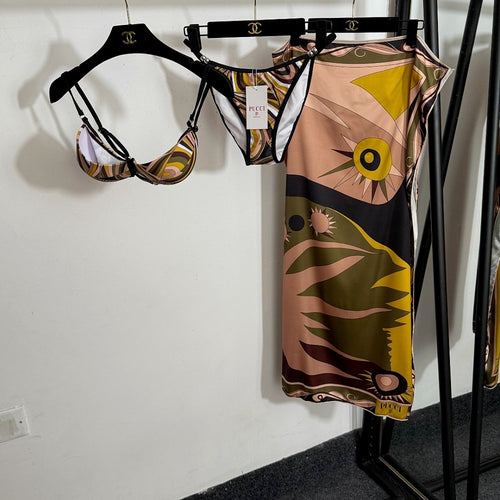 “Iride Solare” Bikini & Cover-Up Set by Emilio Pucci