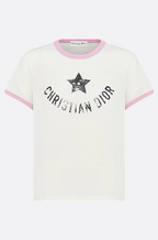 Dioriviera Star-Embroidered Ringer T-Shirt by Christian Dior