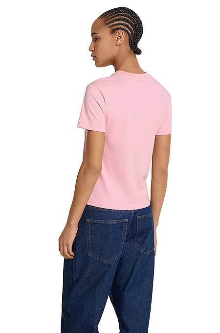 “Rosé Emblem” Vintage Gucci Logo Tee – Pink