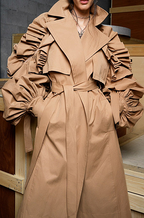 'Lourdes' Luxury Trench Coat