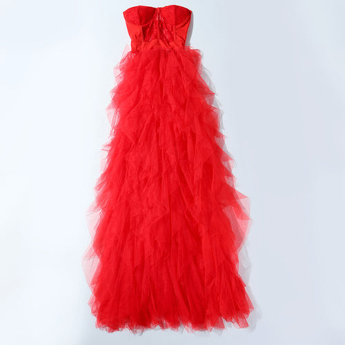 'Dorothy Tulle' Dress in Red