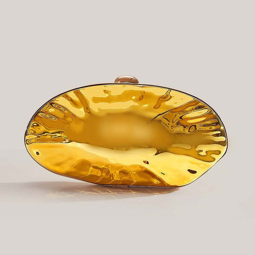 “Onda Luxe” Molten Mirror Clutch