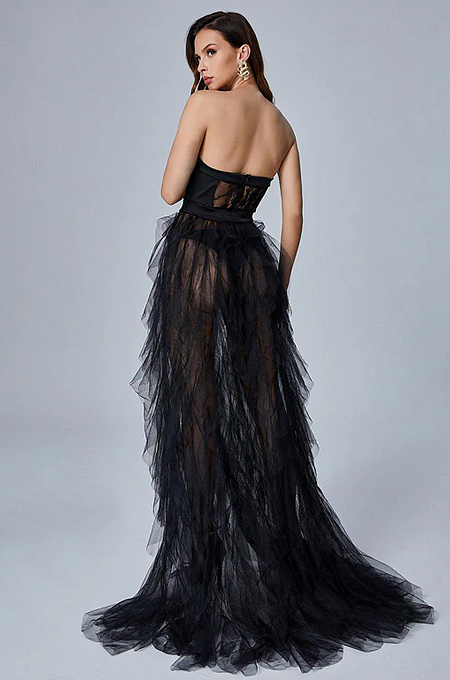 'Dorothy Tulle' Dress in Black
