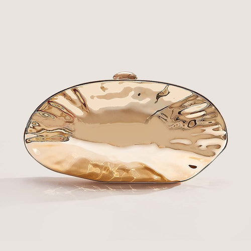 “Onda Luxe” Molten Mirror Clutch
