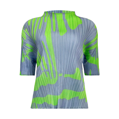 “Pixel Drip” Pleated Mirage Set