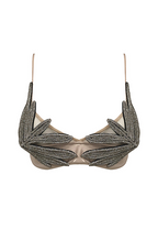 “Crystalline Dusk” Sheer Embellished Illusion Bra Top
