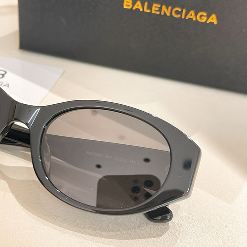 Balenciaga “Nuvogue” Cat-Eye Oval Sunglasses