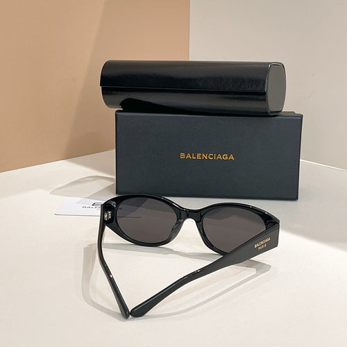 Balenciaga “Nuvogue” Cat-Eye Oval Sunglasses
