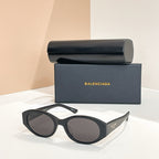 Balenciaga “Nuvogue” Cat-Eye Oval Sunglasses