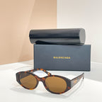 Balenciaga “Nuvogue” Cat-Eye Oval Sunglasses