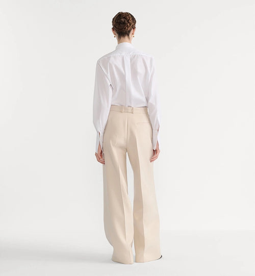 Dior Cascading Ruffle Silk Blouse