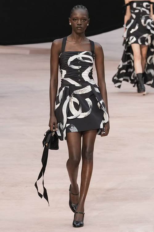 Chanel Monogram Brushstroke Mini Dress