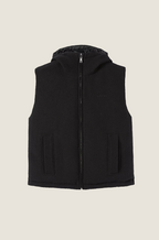 Gucci Noir Shearling Hooded Vest