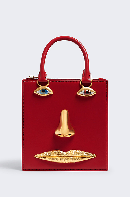 “Visage Rouge” Sculptural Face Bag by Schiaparelli
