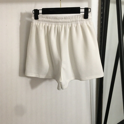 Chanel “Élan Moderne” Logo Sleeveless Top & Lounge Short Set – White