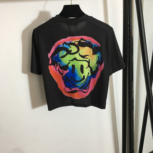 “Graffiti Medusa” Logo Knot Tee by Versace