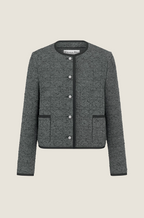Dior “Gris Élégance” Tweed Cropped Jacket
