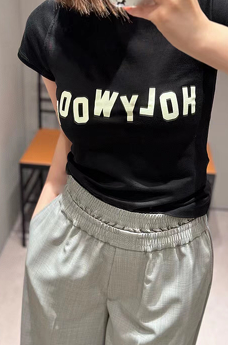 “Hollywood Reversed” Logo Tee by Loewe