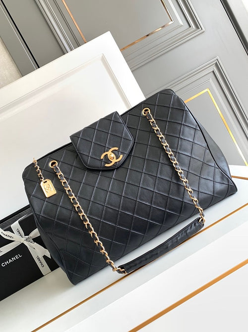 Chanel “Grand Voyage” Quilted Leather Tote