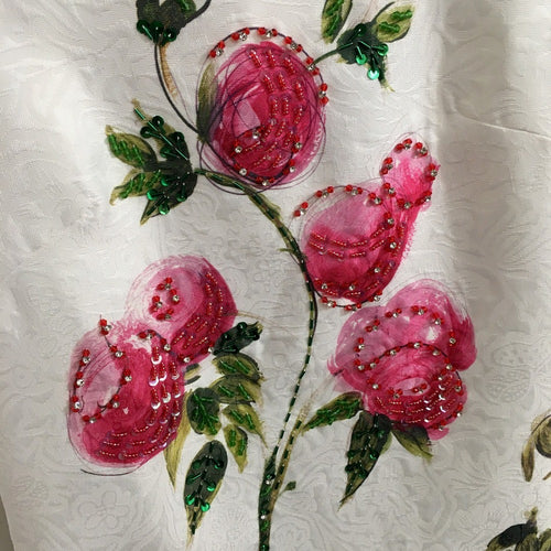 “Fiore di Luce” Embellished Jacquard Dress by Dolce & Gabbana