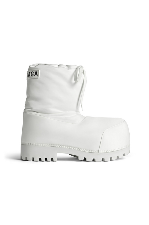 Balenciaga “Alaska Snow” Padded Winter Boots – White Edition