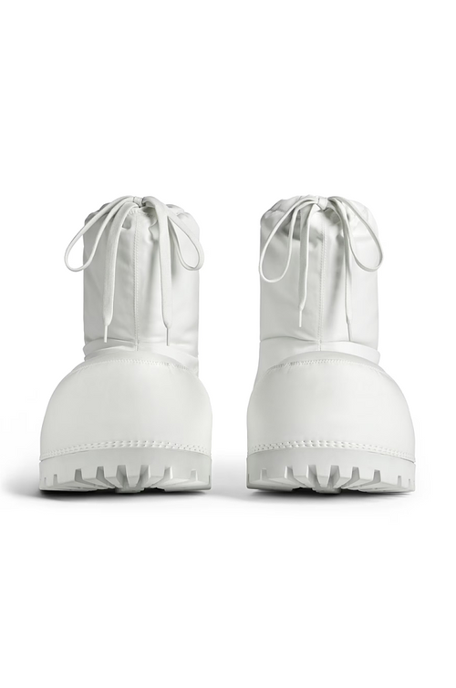 Balenciaga “Alaska Snow” Padded Winter Boots – White Edition