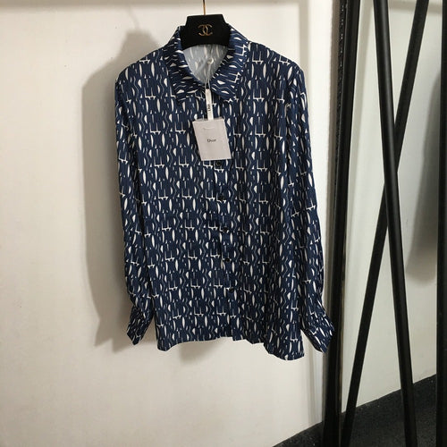 “Fleur Éblouissante” Embellished Jacquard Blouse by Miss Dior