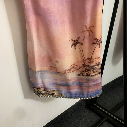 “Isola Solstice” Ombre Sunset Mini Dress