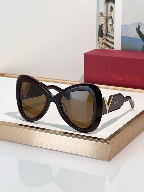Valentino “V-Sculpt” Oversized Cat-Eye Sunglasses