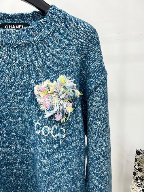 Chanel “Coco Fleur Mélange” Knit Sweater