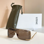 Loewe “Aviator Eclipse” Shield Sunglasses Available in 6 Lens Colors
