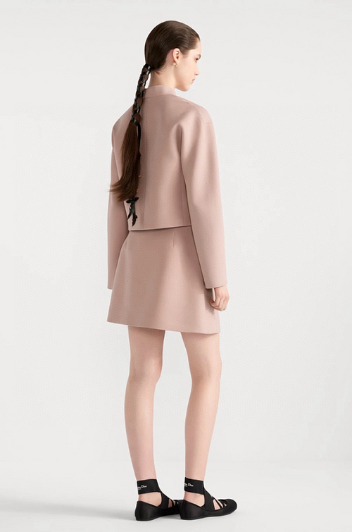 Dior “Rosé Atelier” Pearl-Button Skirt Set – S–L