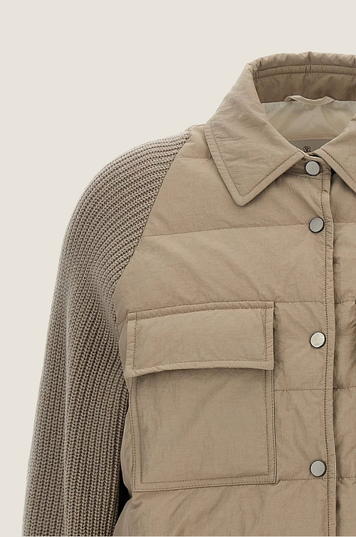 Brunello Cucinelli “Sabbia Alpina” Hybrid Padded Jacket