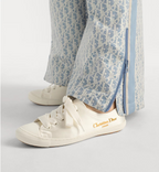 Dioriviera Lucky Sneaker in Ivory Satin