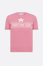 “Étoile Rose” Christian Dior Cashmere Logo Tee