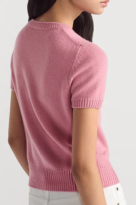 “Étoile Rose” Christian Dior Cashmere Logo Tee