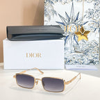“Dior Signature S11” Square Metal Sunglasses